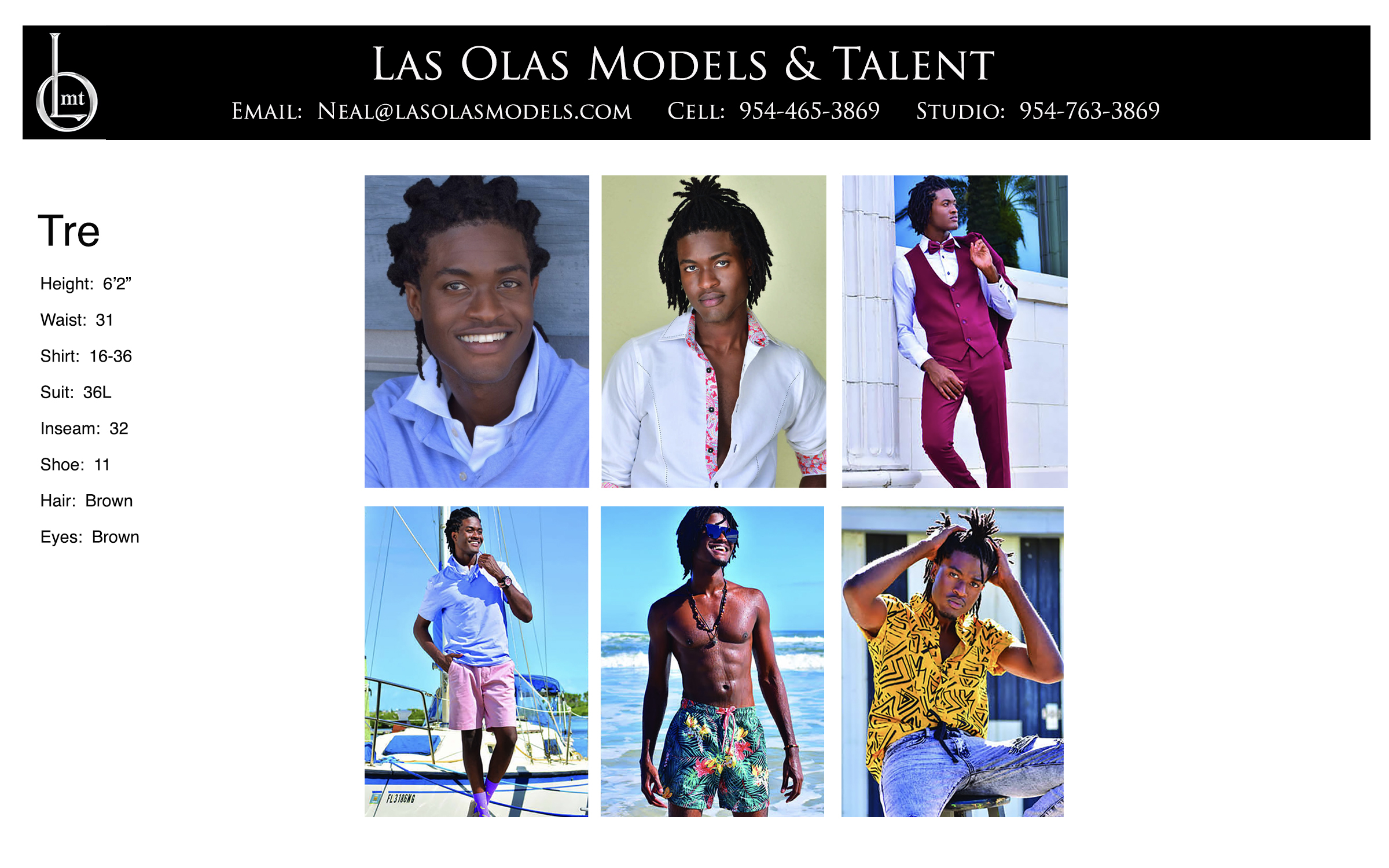 Model Fort Lauderdale Miami South Florida Print Catalog Video Fashion Model Male Model - Las Olas Models Fort Lauderdale Miami - Tre